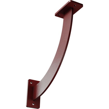 Ekena Millwork Bradford Steel Bracket, Hammered Bright Red 2"W x 11"D x 11"H BKTM02X11X11BRHRE